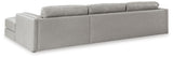 Amiata Glacier 2-Piece Sectional with Ottoman - image 6