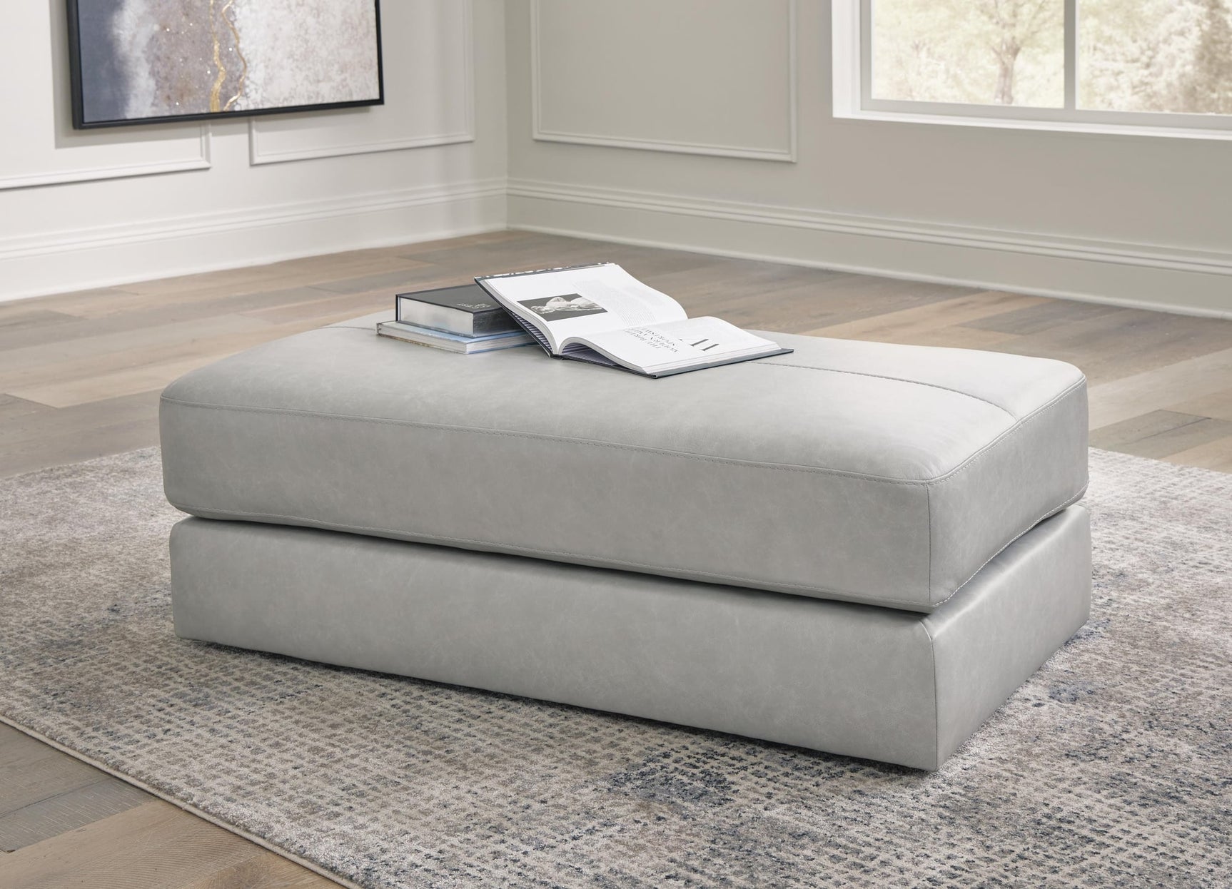 Amiata Glacier 2-Piece Sectional with Ottoman - image 8