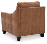 Amity Bay Clay chenille chair seat cushion close-up
