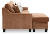 Close-up of tufted back cushions on Amity Bay sofa sleeper
