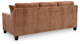 Front view Amity Bay Clay Chenille Sofa Chaise