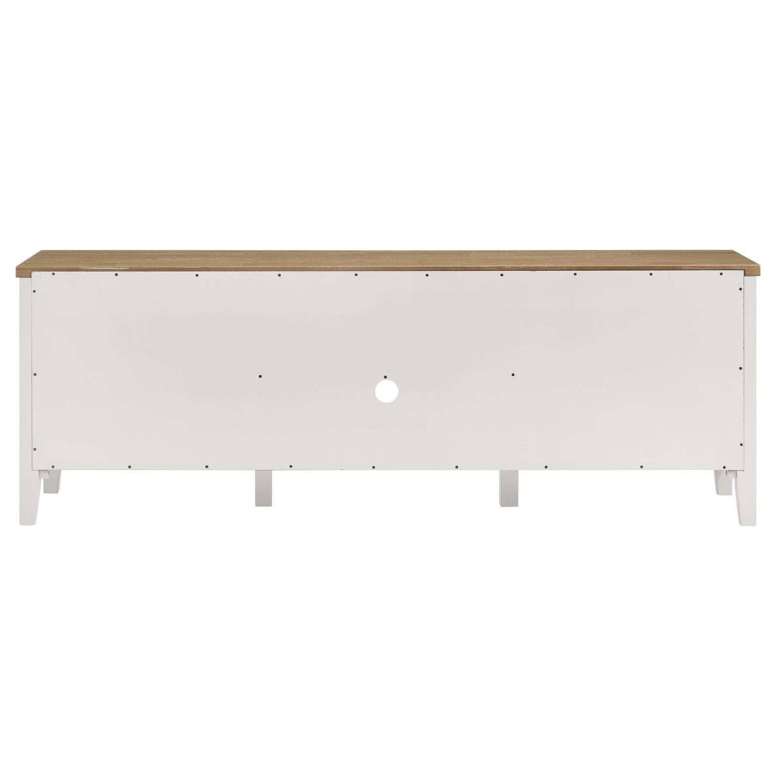 Angela TV stand showcasing ash wood veneer top