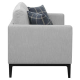 Close detail view showing upholstery texture of Apperson Apperso sofa