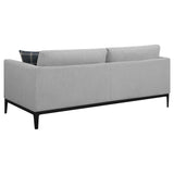 Apperson 3-Piece Upholstered Track Arm Sofa Set Light Grey main view