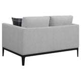 Apperson 3-Piece Upholstered Track Arm Sofa Set Light Grey main view