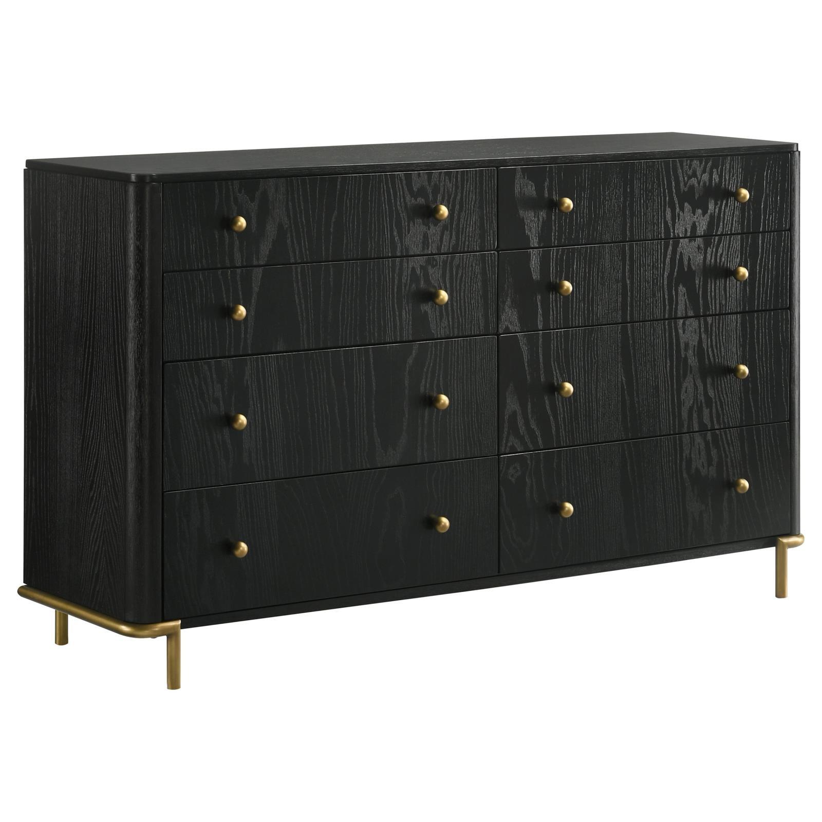 Arini Arini 8-Drawer Bedroom Dresser Black 224333 [ETA: 4/11/2024] - Ella Furniture