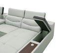 Arlet Grey Italian Leather Match Living Room Set view 8