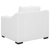 Ashlyn Ashlyn 3-piece Upholstered Sloped Arm Sofa Set White 509891-S3 - Ella Furniture