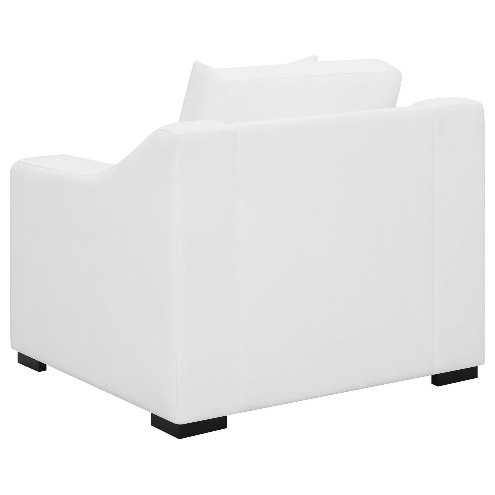 Ashlyn Ashlyn 3-piece Upholstered Sloped Arm Sofa Set White 509891-S3 - Ella Furniture