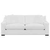 Ashlyn Ashlyn 3-piece Upholstered Sloped Arm Sofa Set White 509891-S3 - Ella Furniture