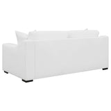 Ashlyn Ashlyn 3-piece Upholstered Sloped Arm Sofa Set White 509891-S3 - Ella Furniture
