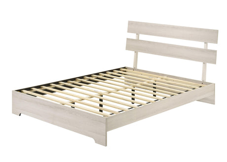 Atticus White Platform Bedroom Set bedroom view