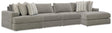 Avaliyah Ash Chenille 4-Piece Sectional - image 1