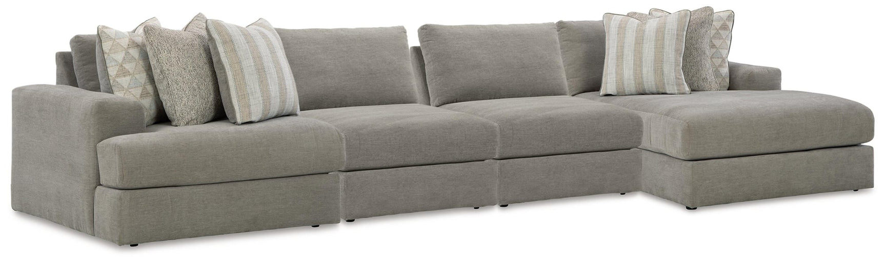 Avaliyah Ash Chenille 4-Piece Sectional - image 1