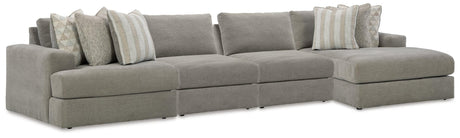Avaliyah Ash Chenille 4-Piece Sectional - image 1