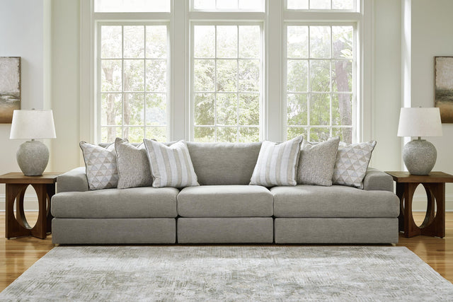 Avaliyah Ash 3-Piece Sectional with Ottoman - image 1