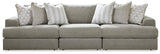 Avaliyah Ash 3-Piece Sectional with Ottoman - image 3