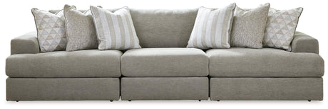 Avaliyah Ash 3-Piece Sectional with Ottoman - image 3