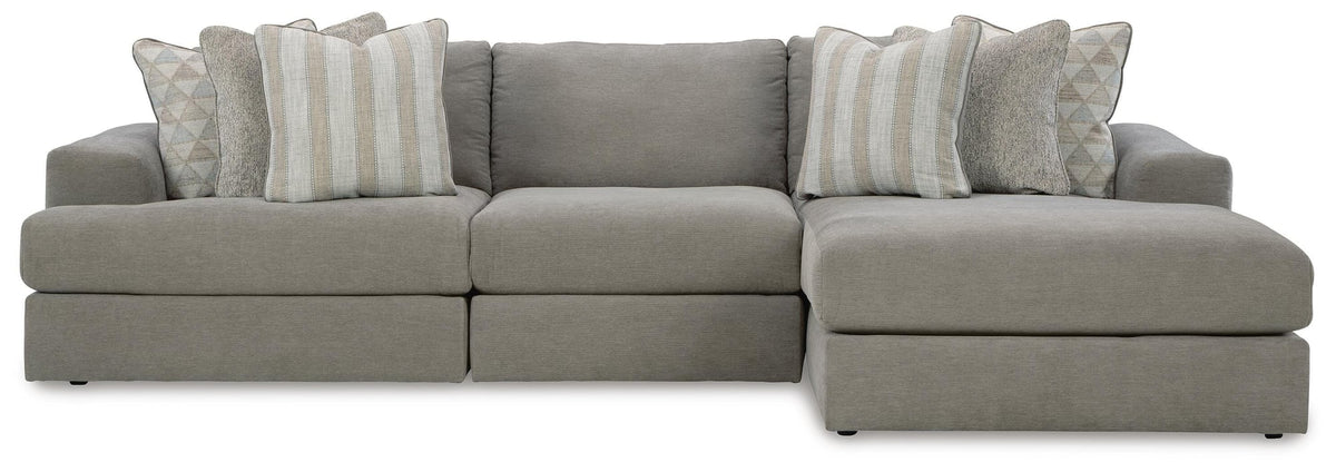Avaliyah Ash 3-Piece Sectional with Ottoman - image 3
