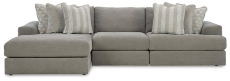 Avaliyah Ash 3-Piece Sectional with Ottoman - image 3