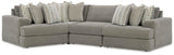 Avaliyah Ash 4-Piece Sectional with Ottoman - image 3