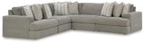 Avaliyah Ash 5-Piece Sectional with Ottoman - image 3