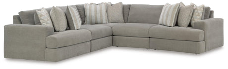 Avaliyah Ash 5-Piece Sectional with Ottoman - image 3