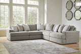Avaliyah Ash 5-Piece Sectional with Ottoman - image 7