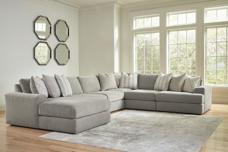 Avaliyah Ash Chenille 6-Piece Sectional - image 1