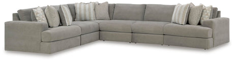 Avaliyah Ash 6-Piece Sectional with Ottoman - image 3