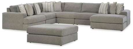 Avaliyah Ash 6-Piece Sectional with Ottoman - image 2