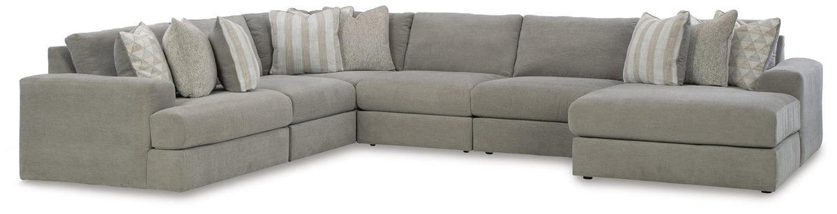 Avaliyah Ash 6-Piece Sectional with Ottoman - image 3