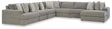 Avaliyah Ash 7-Piece Sectional with Ottoman - image 3