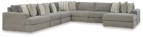 Avaliyah Ash 7-Piece Sectional with Ottoman - image 3