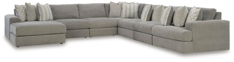 Avaliyah Ash 7-Piece Sectional with Ottoman - image 3