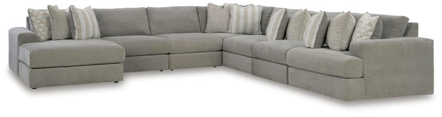 Avaliyah Ash 7-Piece Sectional with Ottoman - image 3