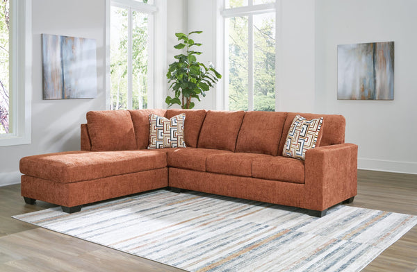 Aviemore Spice Chenille 2-Piece Sectional with Chaise from Decor Furniture