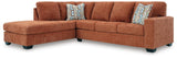 Aviemore Spice Chenille 2-Piece Sectional with Chaise view 2