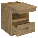 Fabre Extendable Top 1-Drawer Nightstand in Mango — product image 3