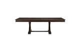 Cardano Charcoal Traditional Solid Wood Fabric Upholstery Seat Rectangular Dining Room Set - Ella Furniture