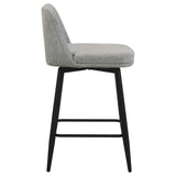 Mellor Grey Fabric Upholstered Swivel Counter Chair Set of 2 — product image 8