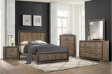 Ellendale Mahogany Panel Bedroom Set bed main view