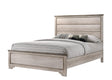 Patterson Driftwood Modern Sturdy, Wood King Panel Bed - Ella Furniture