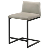 Vardon Genuine Leather Tan Counter Height Chair Set of 2 — product image 4