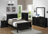 Louis Philip nightstand with modern bedroom decor