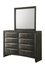 Main view of Emily Gray Oak Storage Platform Bedroom Set bed