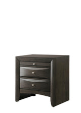 Main view of Emily Gray Oak Storage Platform Bedroom Set bed