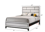 Akerson Chalk 6-Drawer Dresser in Chalk Finish, Front View