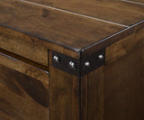 Curtis Nightstand showing drawer glide mechanism
