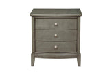 frontal view of Cotterill gray king bed